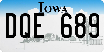 IA license plate DQE689
