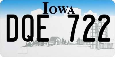 IA license plate DQE722