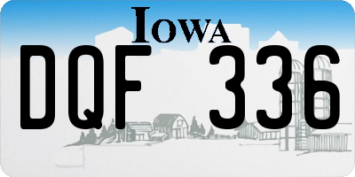 IA license plate DQF336