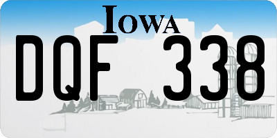 IA license plate DQF338