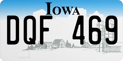 IA license plate DQF469