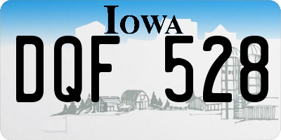 IA license plate DQF528