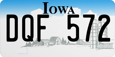 IA license plate DQF572