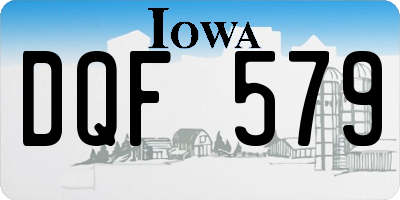 IA license plate DQF579
