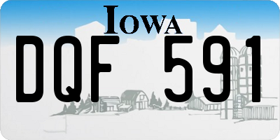 IA license plate DQF591