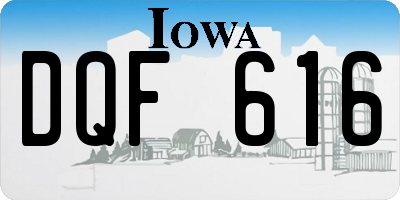 IA license plate DQF616