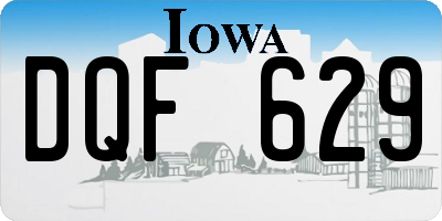 IA license plate DQF629