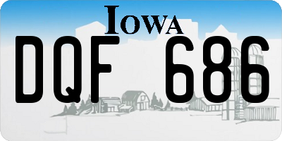 IA license plate DQF686