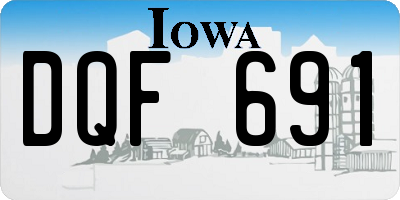 IA license plate DQF691