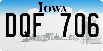 IA license plate DQF706