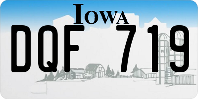 IA license plate DQF719