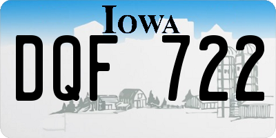 IA license plate DQF722