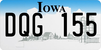 IA license plate DQG155