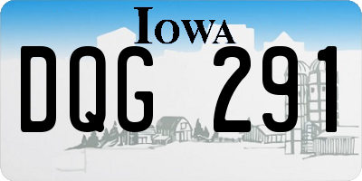 IA license plate DQG291