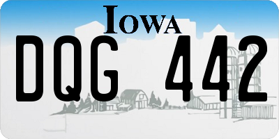 IA license plate DQG442