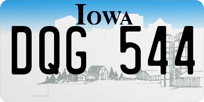 IA license plate DQG544