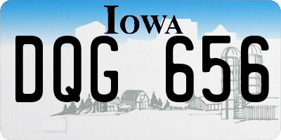 IA license plate DQG656