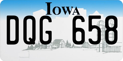 IA license plate DQG658