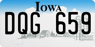 IA license plate DQG659