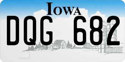 IA license plate DQG682