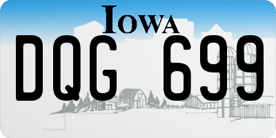 IA license plate DQG699