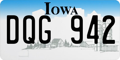 IA license plate DQG942