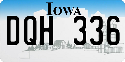 IA license plate DQH336