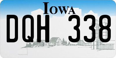 IA license plate DQH338