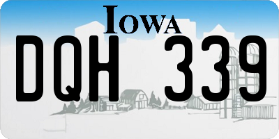 IA license plate DQH339