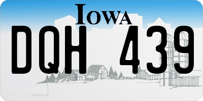IA license plate DQH439