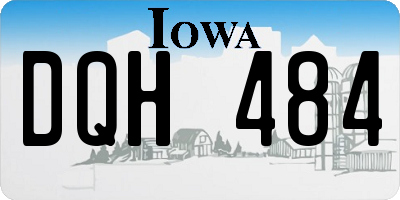 IA license plate DQH484