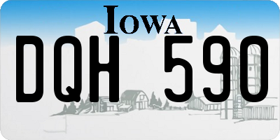 IA license plate DQH590