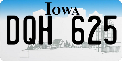 IA license plate DQH625