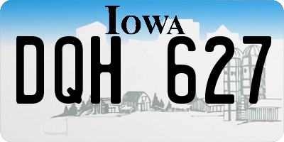 IA license plate DQH627
