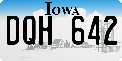 IA license plate DQH642