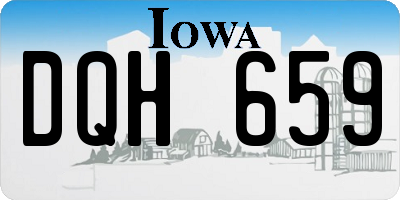 IA license plate DQH659