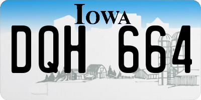IA license plate DQH664