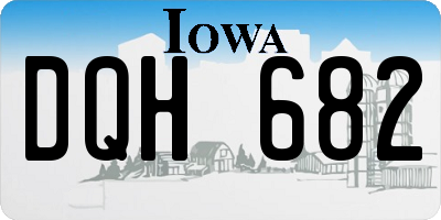 IA license plate DQH682