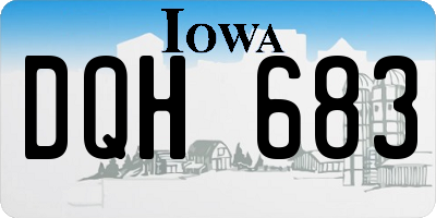 IA license plate DQH683