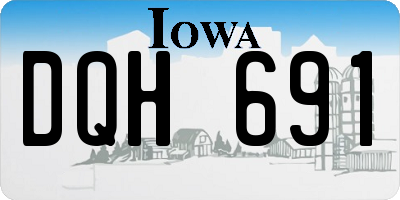 IA license plate DQH691