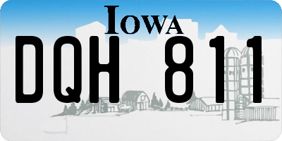 IA license plate DQH811