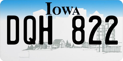 IA license plate DQH822
