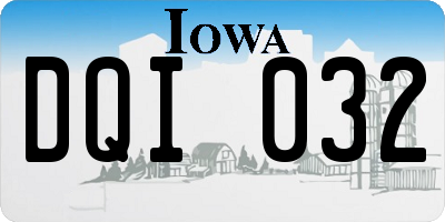 IA license plate DQI032