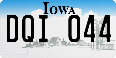 IA license plate DQI044