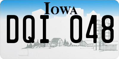 IA license plate DQI048