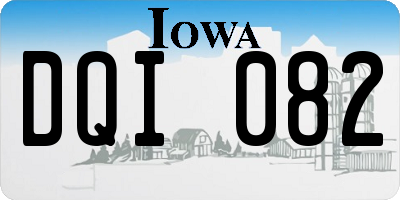 IA license plate DQI082