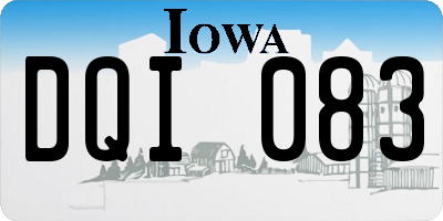 IA license plate DQI083