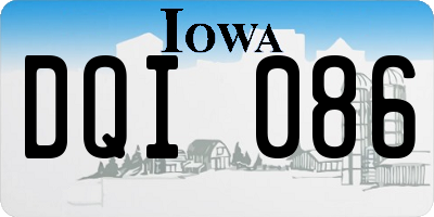 IA license plate DQI086