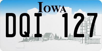 IA license plate DQI127