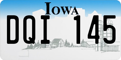 IA license plate DQI145